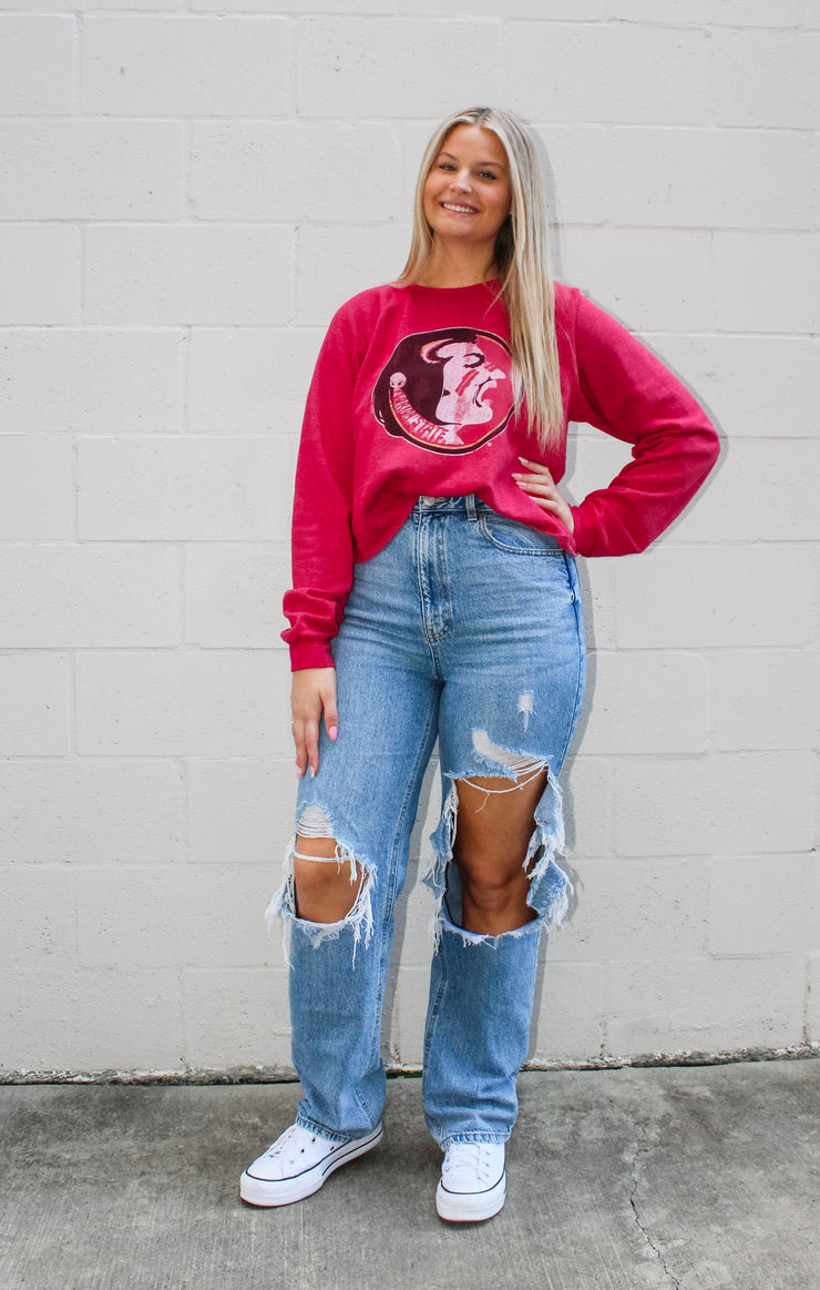The Vintage Seminole Cropped Sweatshirt