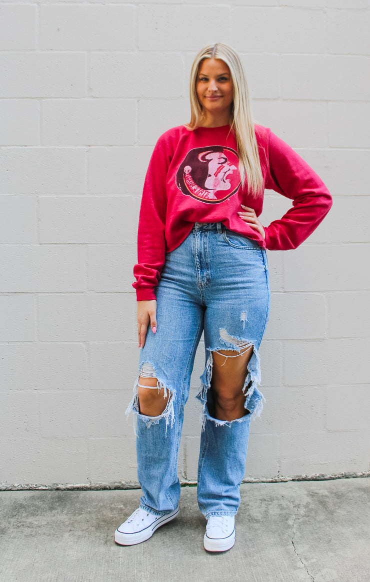 The Vintage Seminole Cropped Sweatshirt