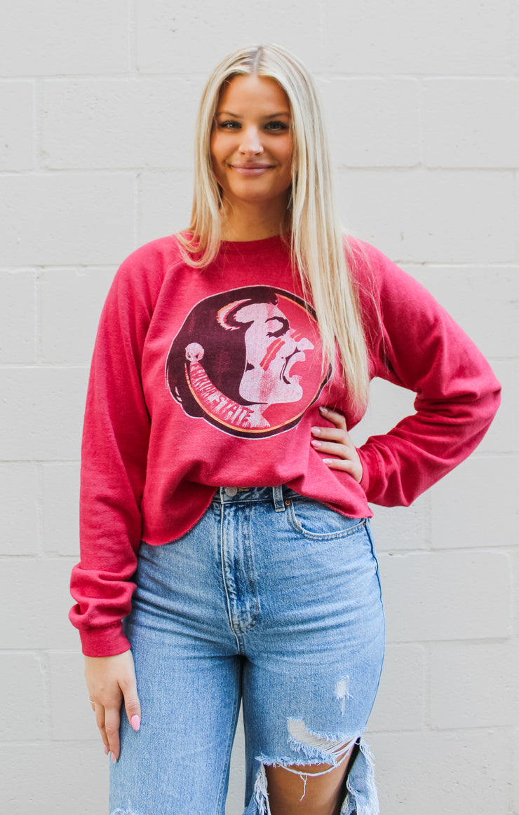 The Vintage Seminole Cropped Sweatshirt