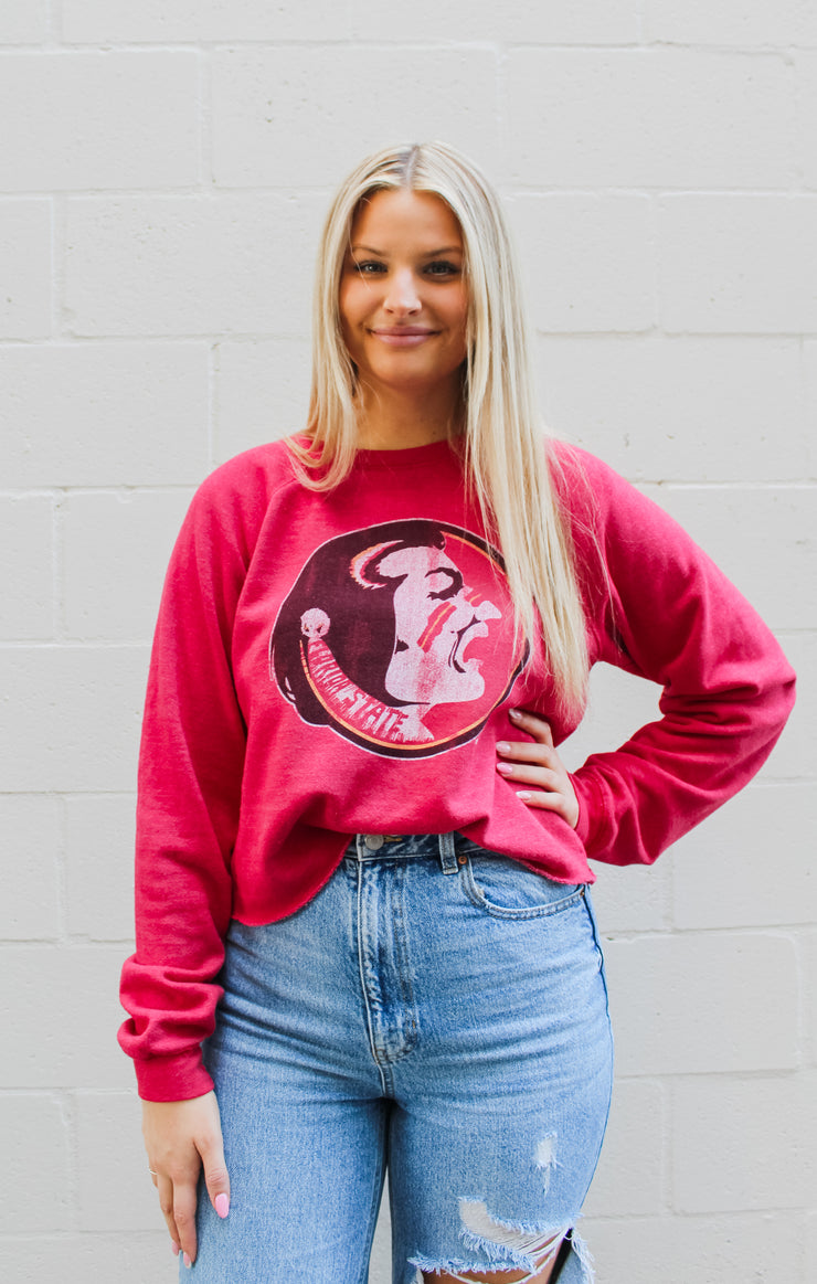 The Vintage Seminole Cropped Sweatshirt