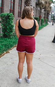 The Florida State Scoop Neck Crop (Black)