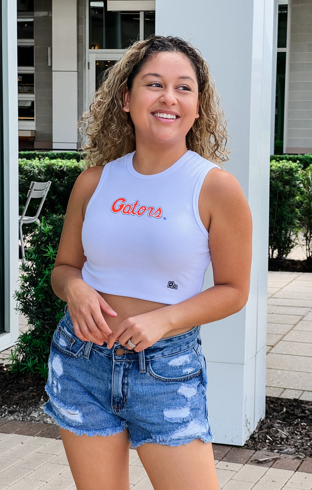 The Gator Cut-Off Tank (White)