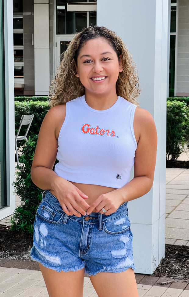 The Gator Cut-Off Tank (White)