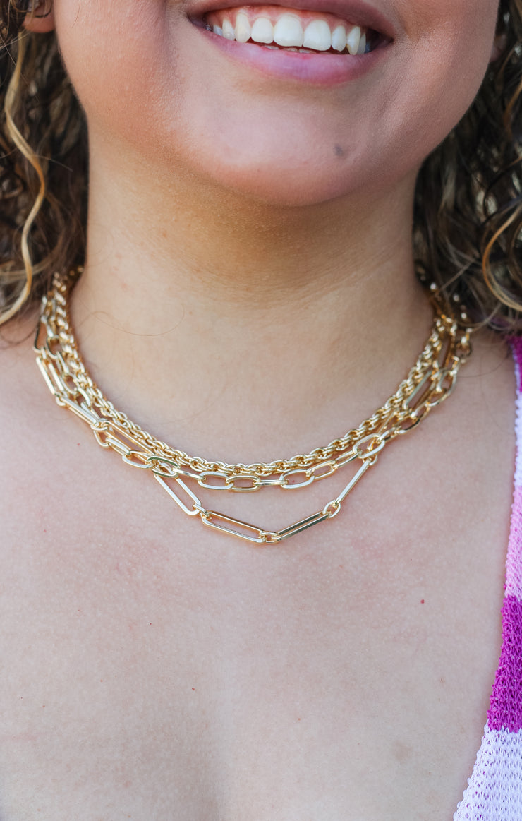 The Rope, PaperClip, Oval Chain Necklace