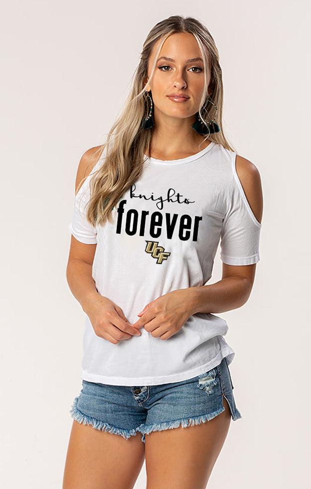 The Rachel Cold Shoulder Knights Forever Tee (586874781729)