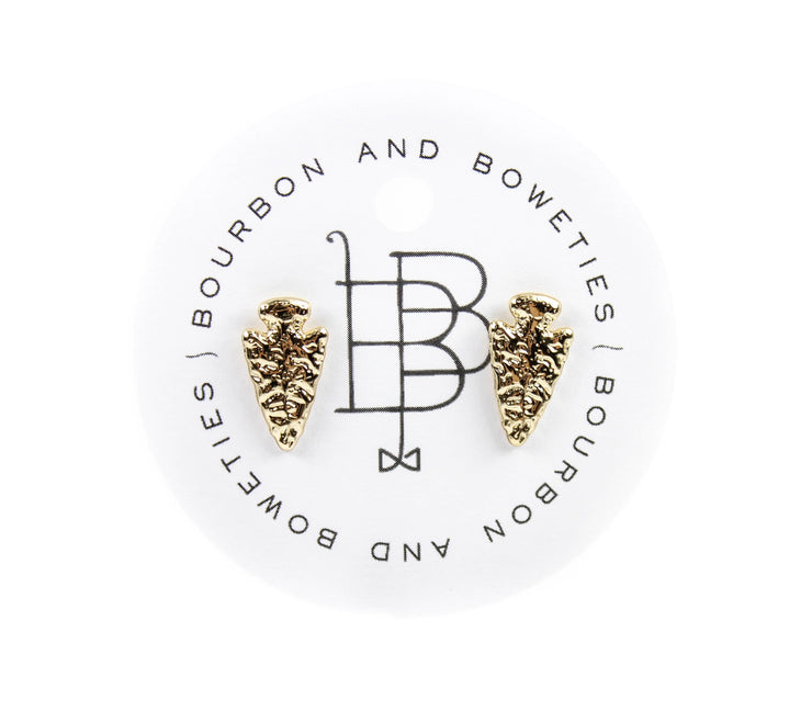 Bourbon and Boweties - Arrowhead Stud Earrings Earrings Bourbon and Boweties - Bows and Arrows FSU Seminoles and UF Gators Women's Game Day Dresses and Apparel (383172411425)