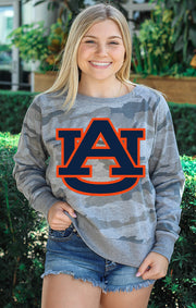 The Auburn Huddle Camo Pullover