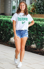 Erin Boyfriend Bulls Forever Cropped Tee