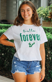 Erin Boyfriend Bulls Forever Cropped Tee