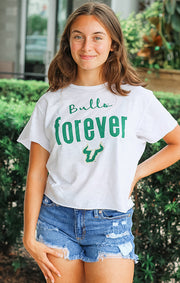 Erin Boyfriend Bulls Forever Cropped Tee