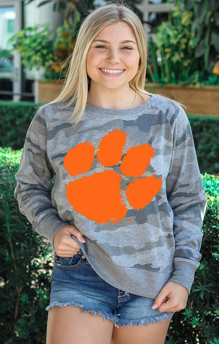 The Clemson Huddle Camo Pullover