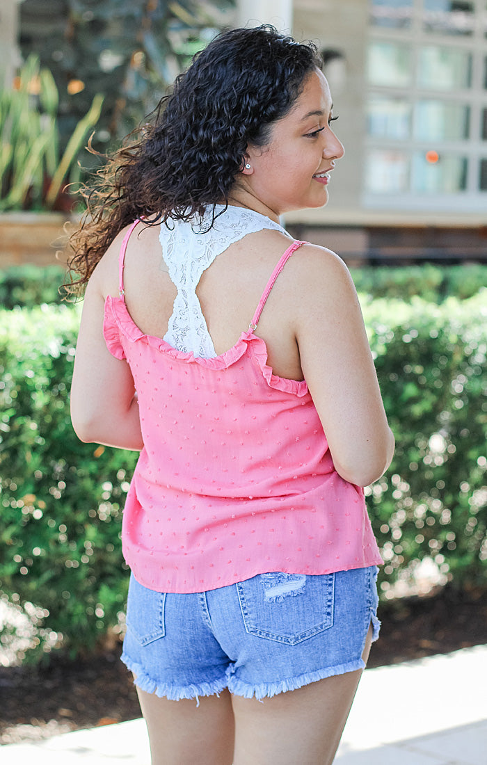 The Ruffle Cami (Coral)