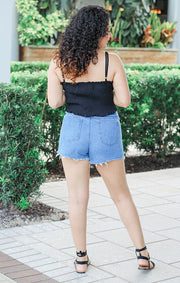 The Blue Jean Crystal Cut-Offs