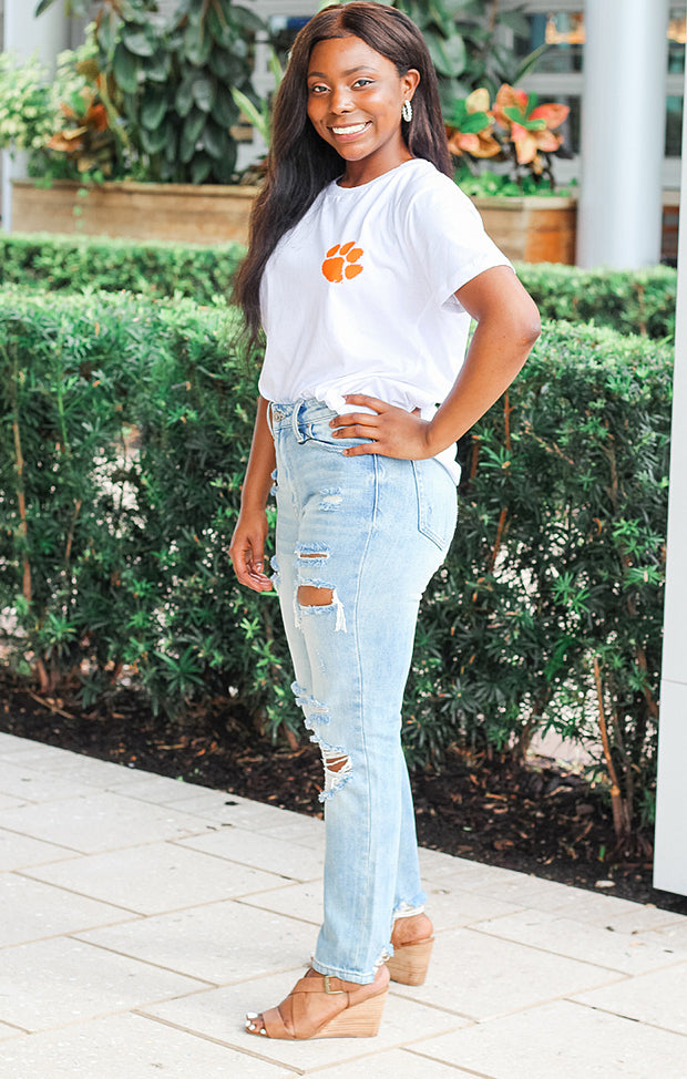 The Clemson "Pennant Hand" Classic Tee