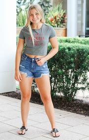 The Georgia Classic Fitted Crop Top