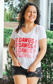 The Go Dawgs Repeater Classic V-Neck