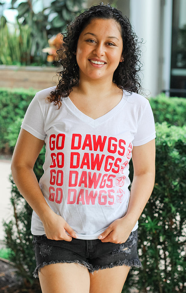 The Go Dawgs Repeater Classic V-Neck