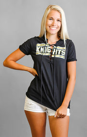 The Esmeralda Vintage UCF Lace-Up Tee