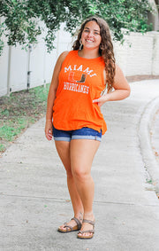 The Lindsay Miami Hurricanes Muscle Tank