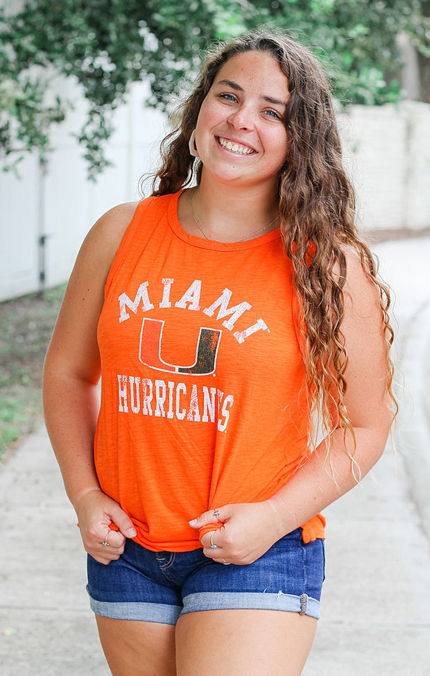 The Lindsay Miami Hurricanes Muscle Tank