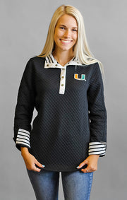 Miami "Out of Your League" Quarter Button Pullover