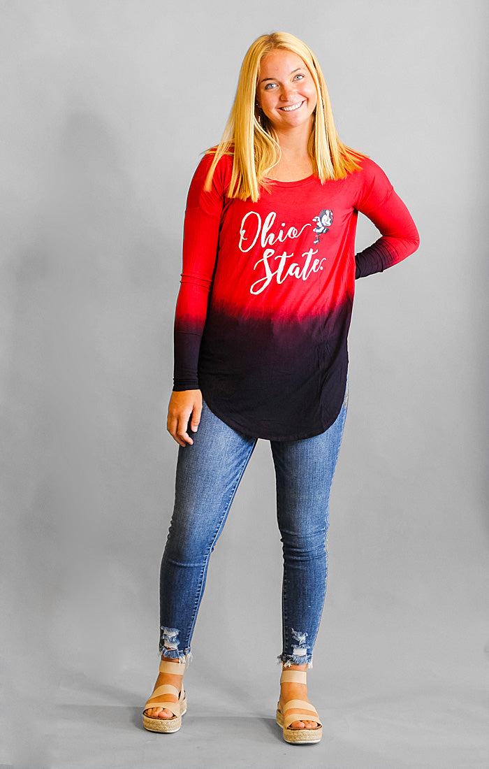 Ohio State Own it in Ombre Tunic