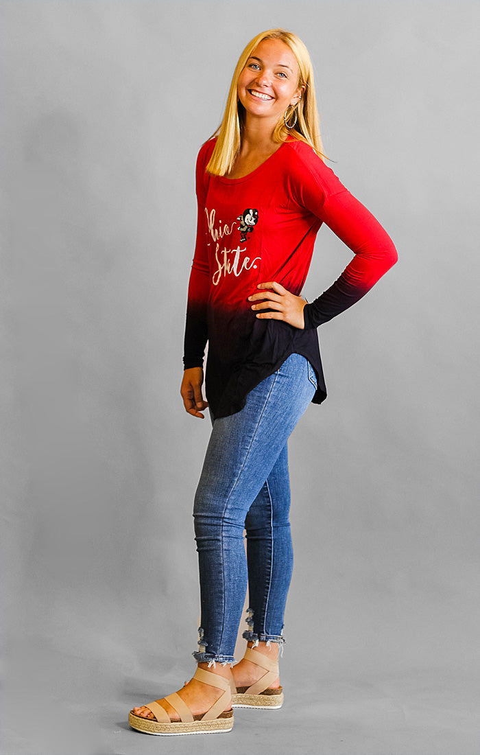 Ohio State Own it in Ombre Tunic