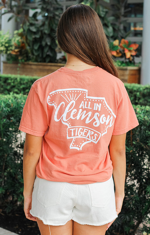 The Clemson Pep Squad Comfort Tee