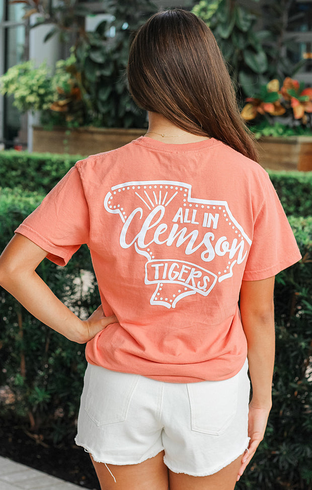 The Clemson Pep Squad Comfort Tee