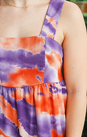 The Game Day Babydoll Dress (Tie Dye)